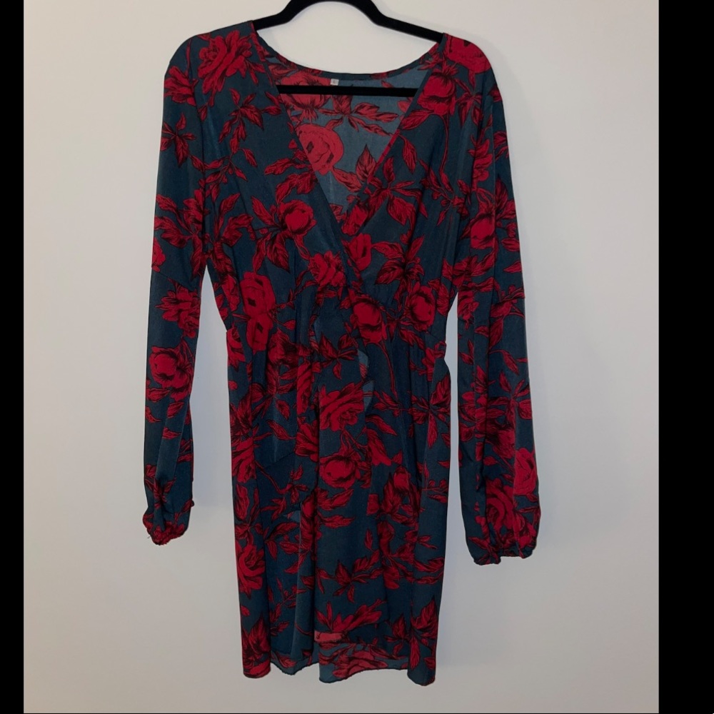 Long Sleeve Floral Dress